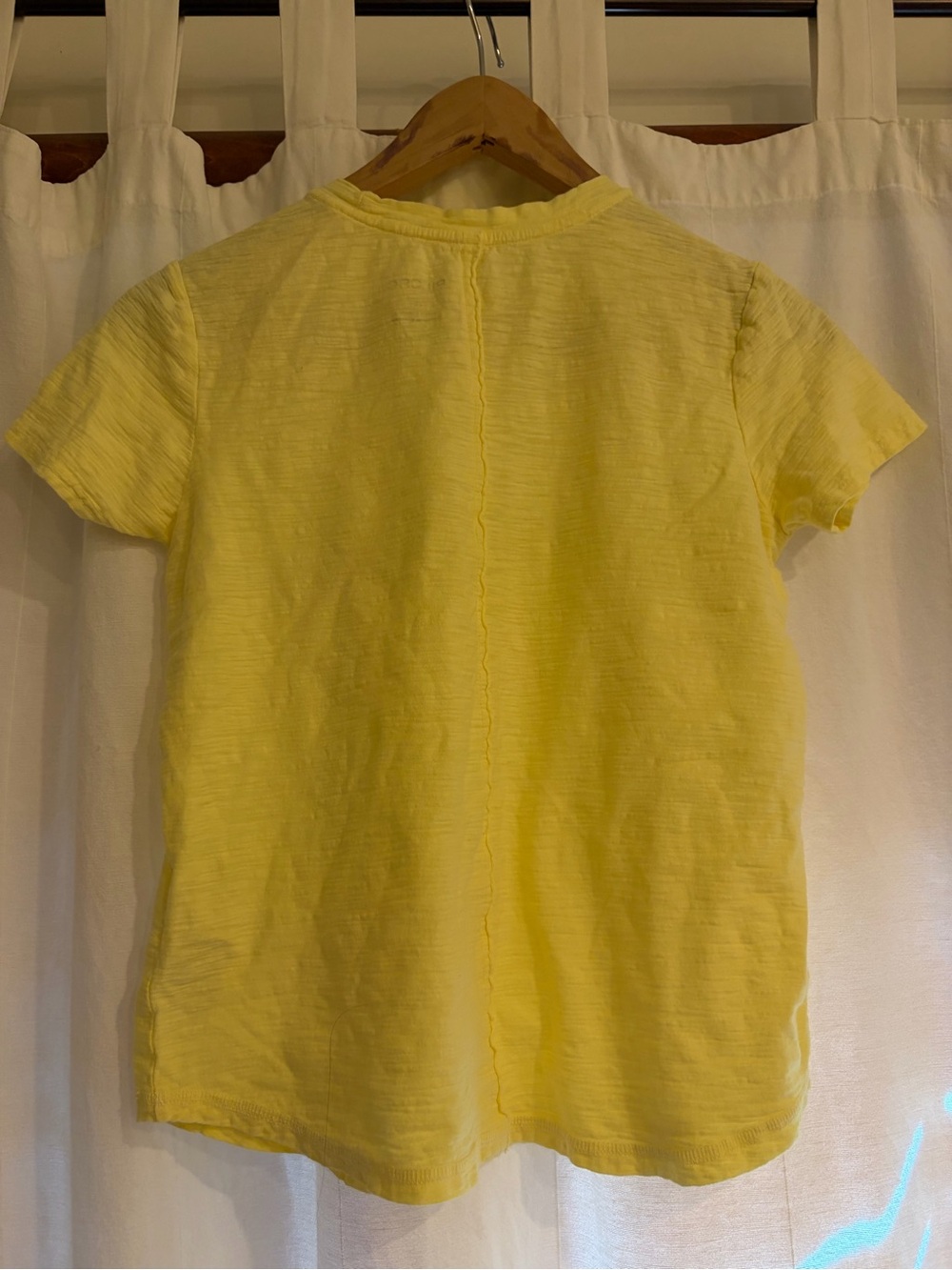Pilcro Anthropologie Pale Yellow Crewneck Tee - Picture 3 of 6